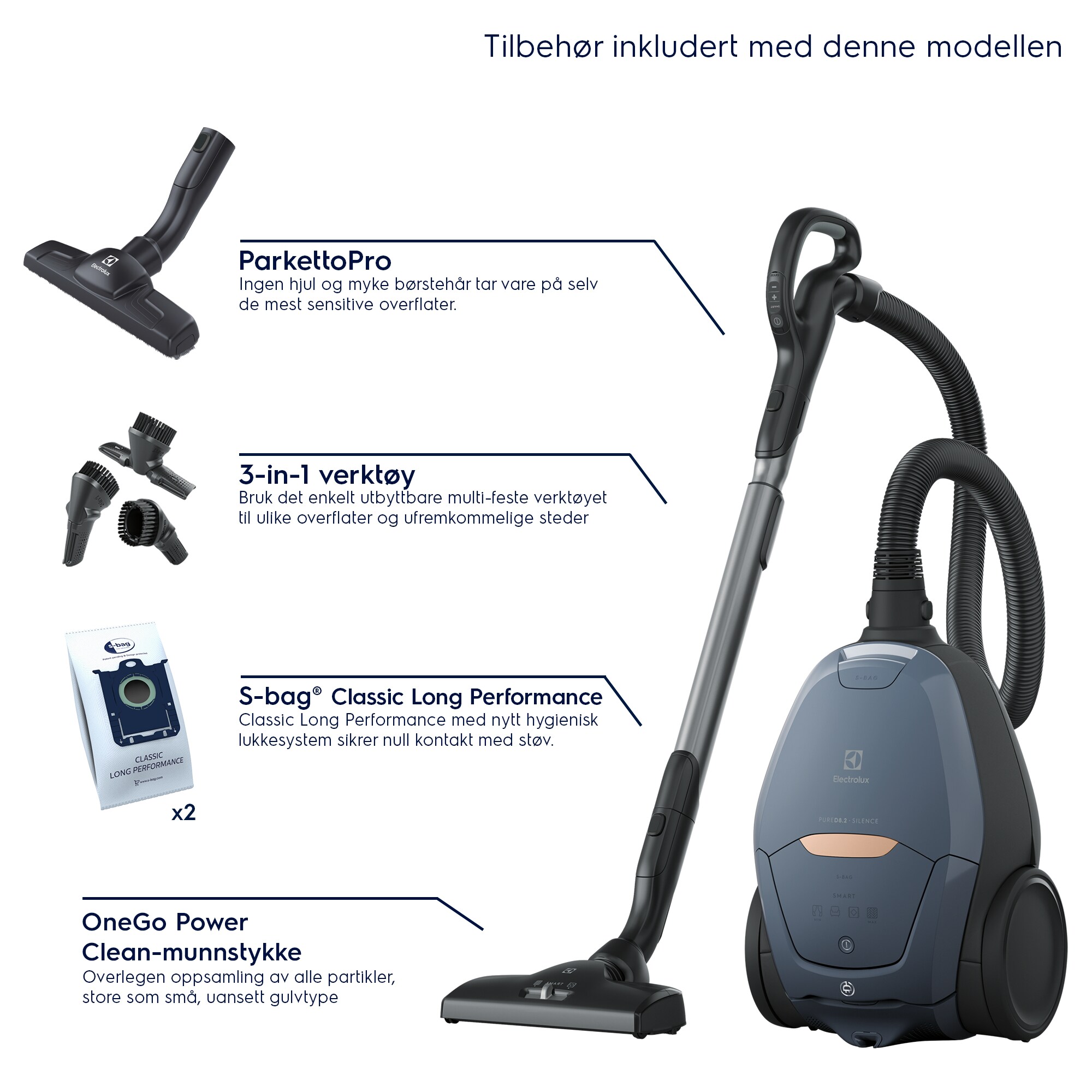 Electrolux - Støvsugere med pose - PD82-8DB