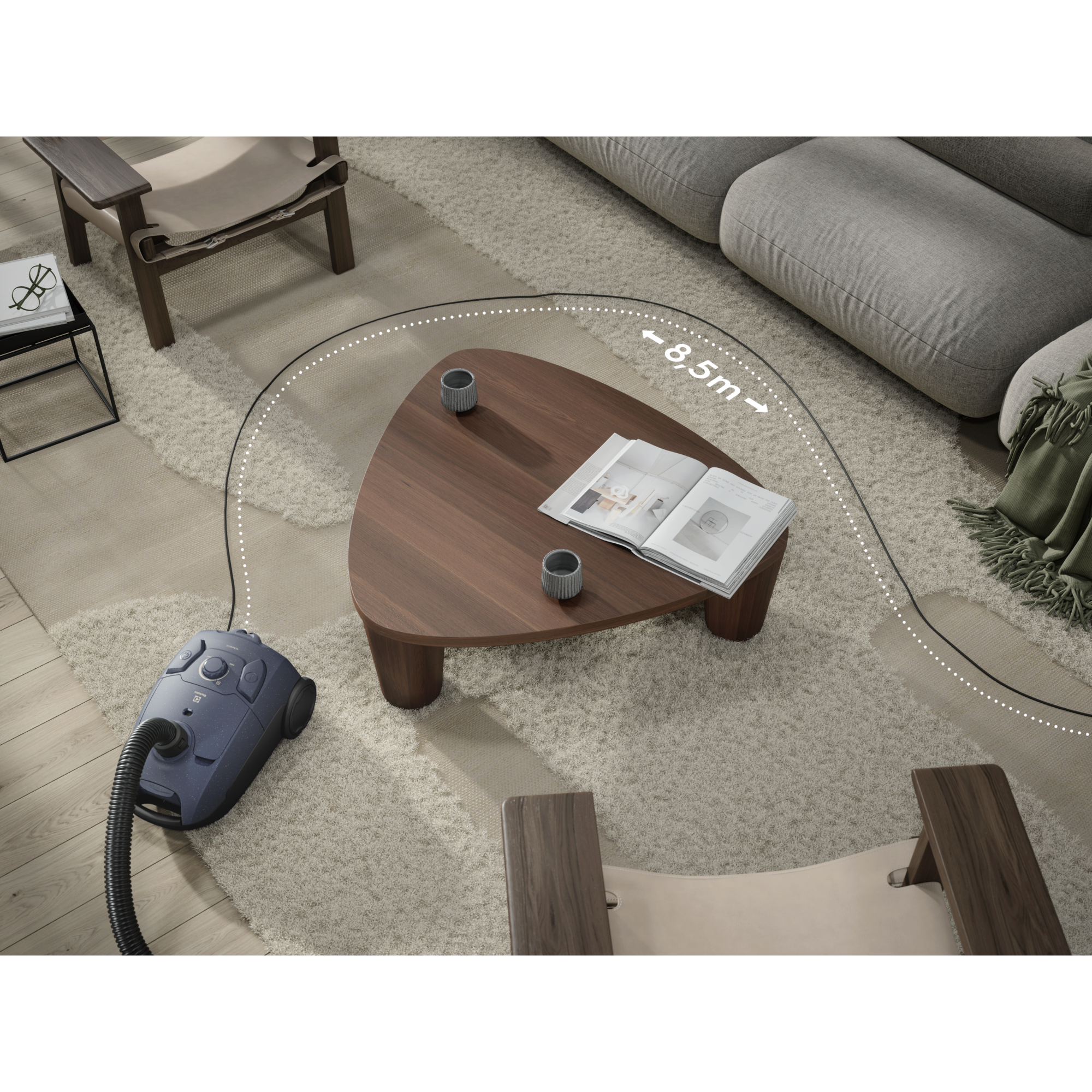 bagged cleaner and main nozzle made with up to 37% recycled plastic for a more mindful choice.