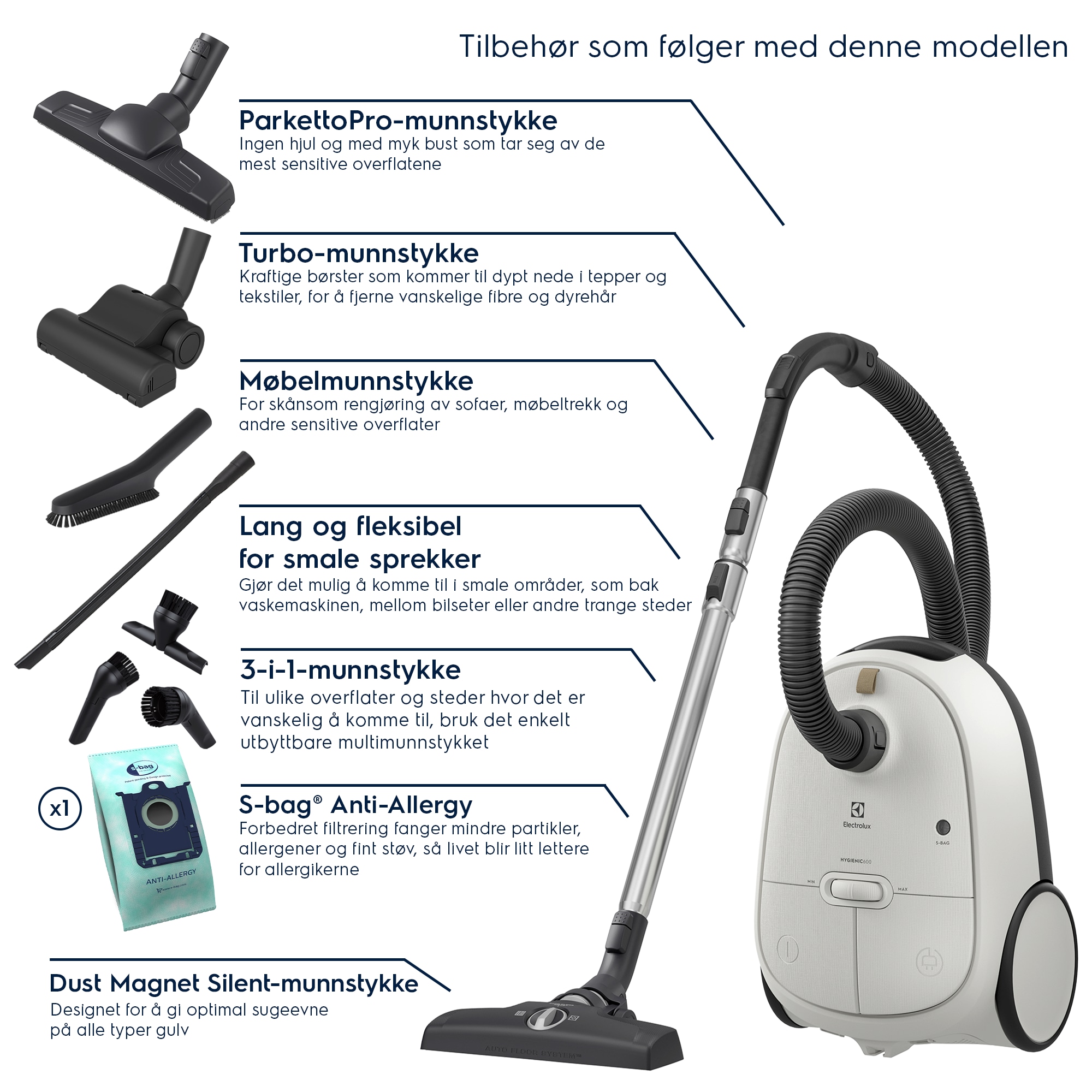 Electrolux - Støvsugere med pose - EB61H6SW