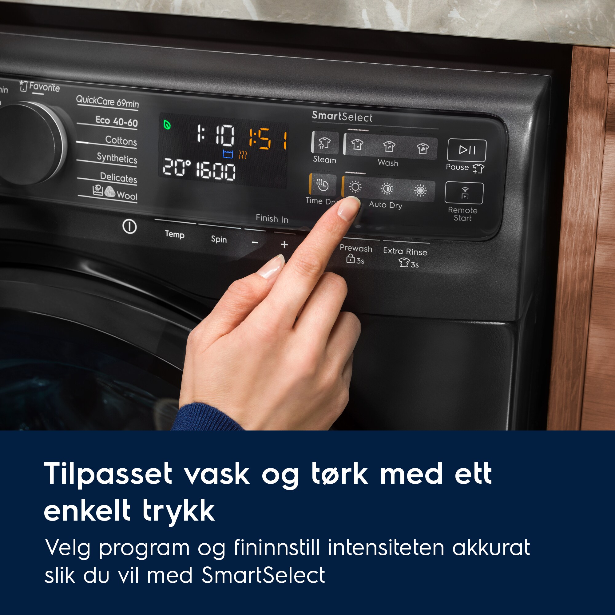 Electrolux - Vaskemaskin med tørketrommel - EWI754RY6G