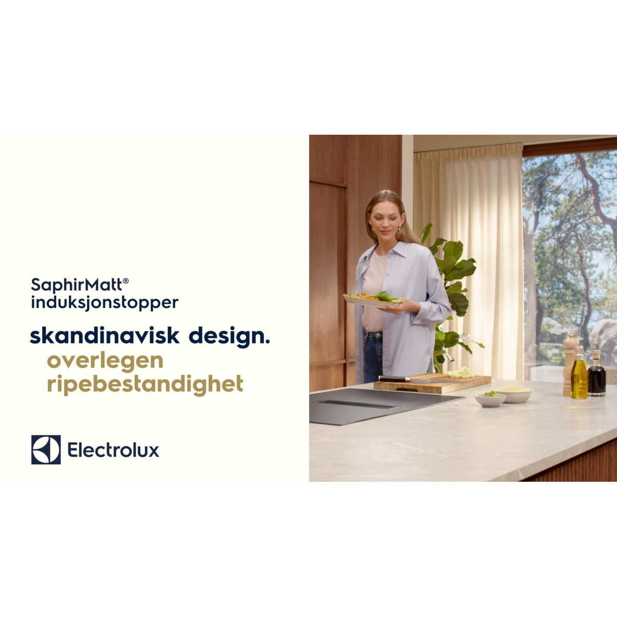 Electrolux - Induksjonstopper med integrert ventilator - Y84CC440CZ