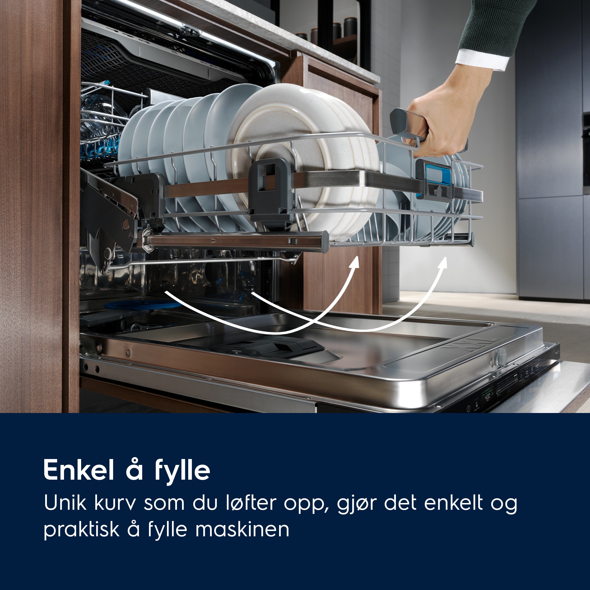 Electrolux - Integrert oppvaskmaskin 45-60 cm - KECA7400W