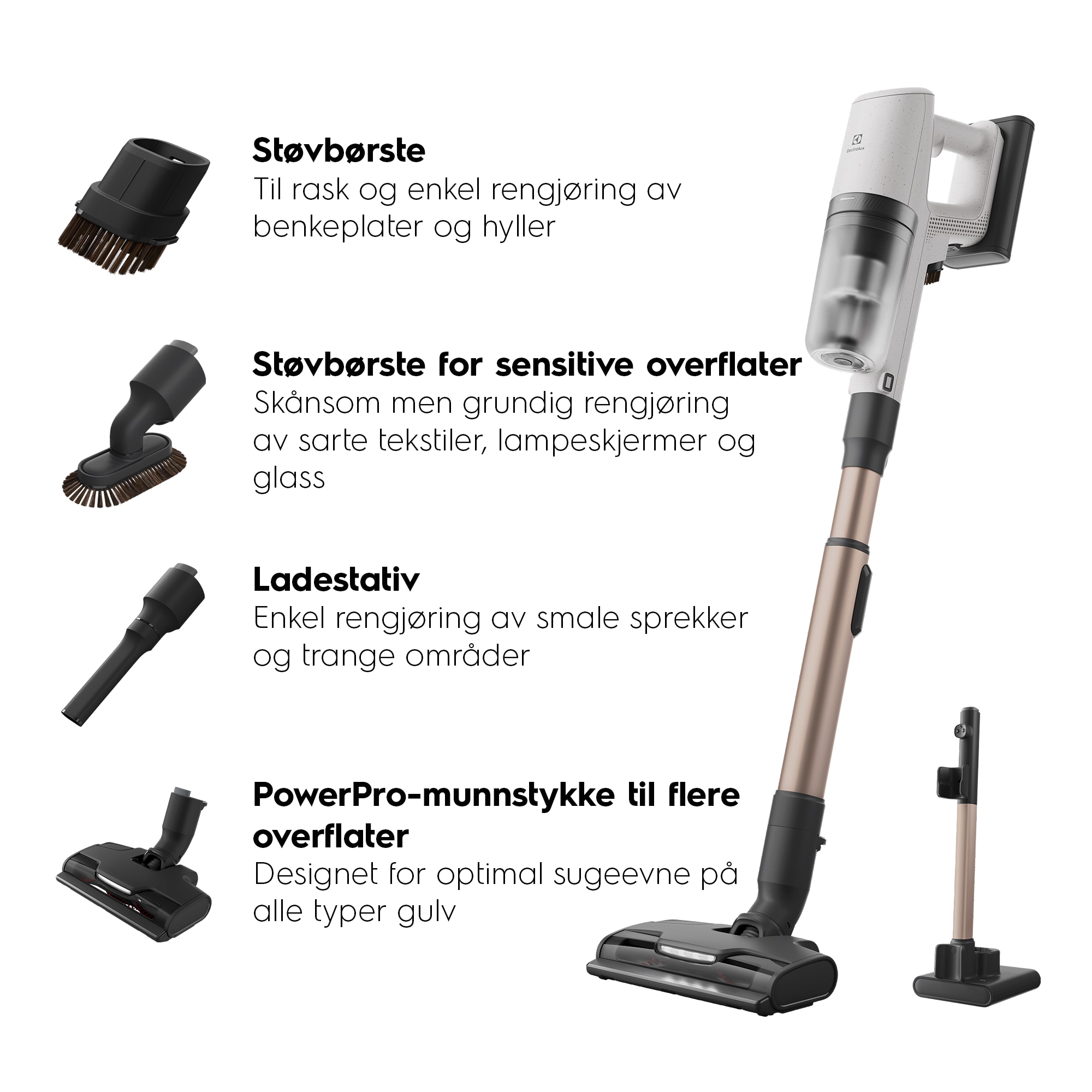 Electrolux - Oppladbar støvsuger - EP82UB25SH