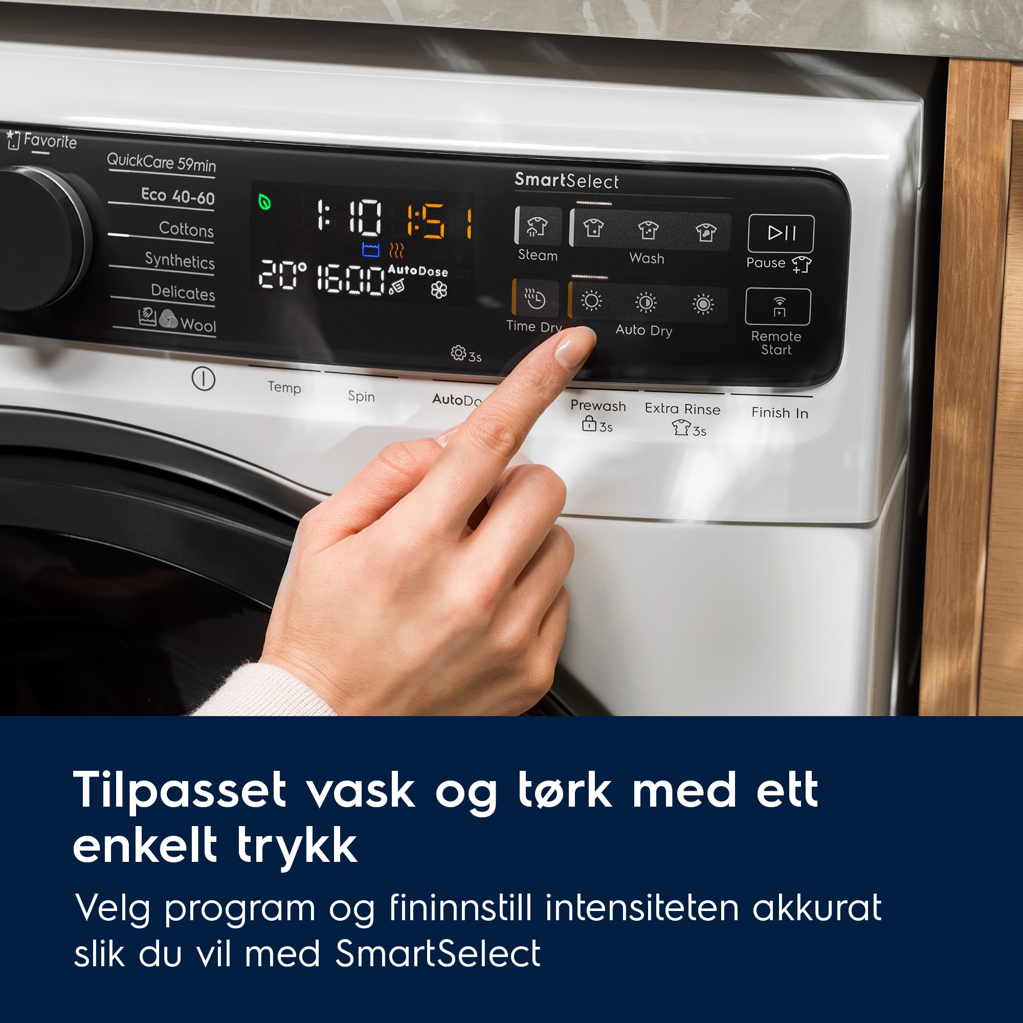 Electrolux - Vaskemaskin med tørketrommel - EWI754LY6Q