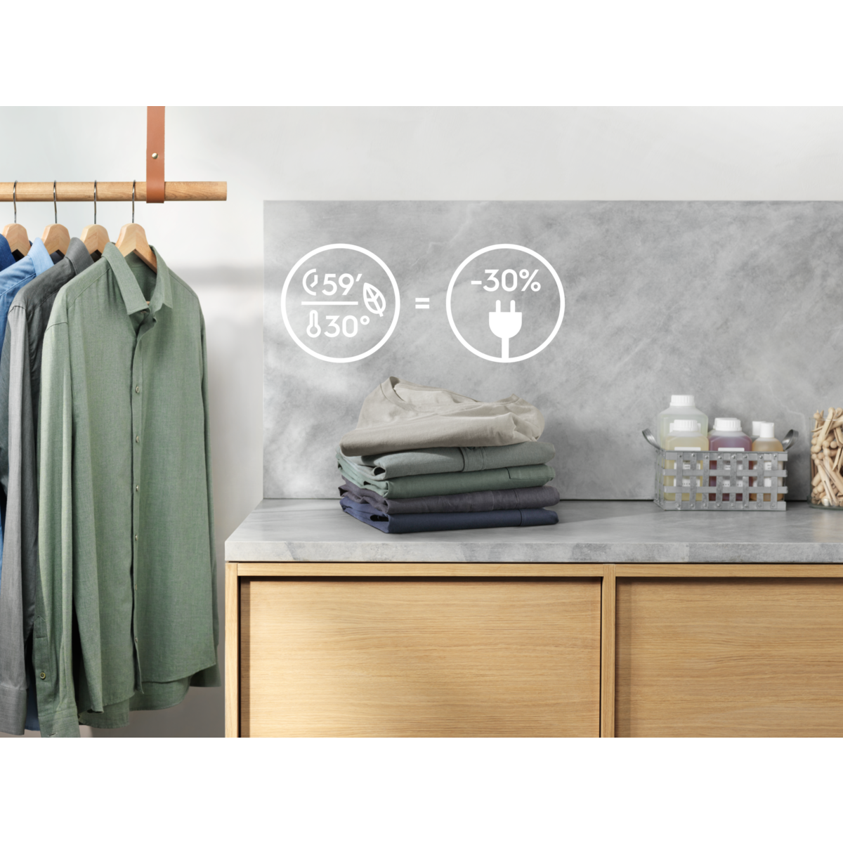 Electrolux - Vaskemaskin med tørketrommel, integrert - EW8WB864T3