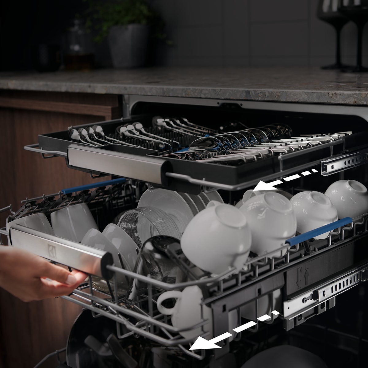 Electrolux - Integrert oppvaskmaskin 45-60 cm - KECA7400W