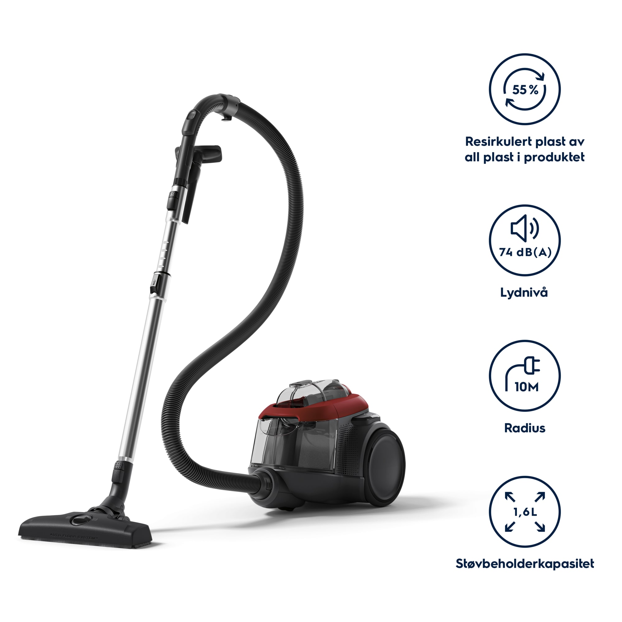 Electrolux - Bagless Vacuum Cleaner - EL61C2CR