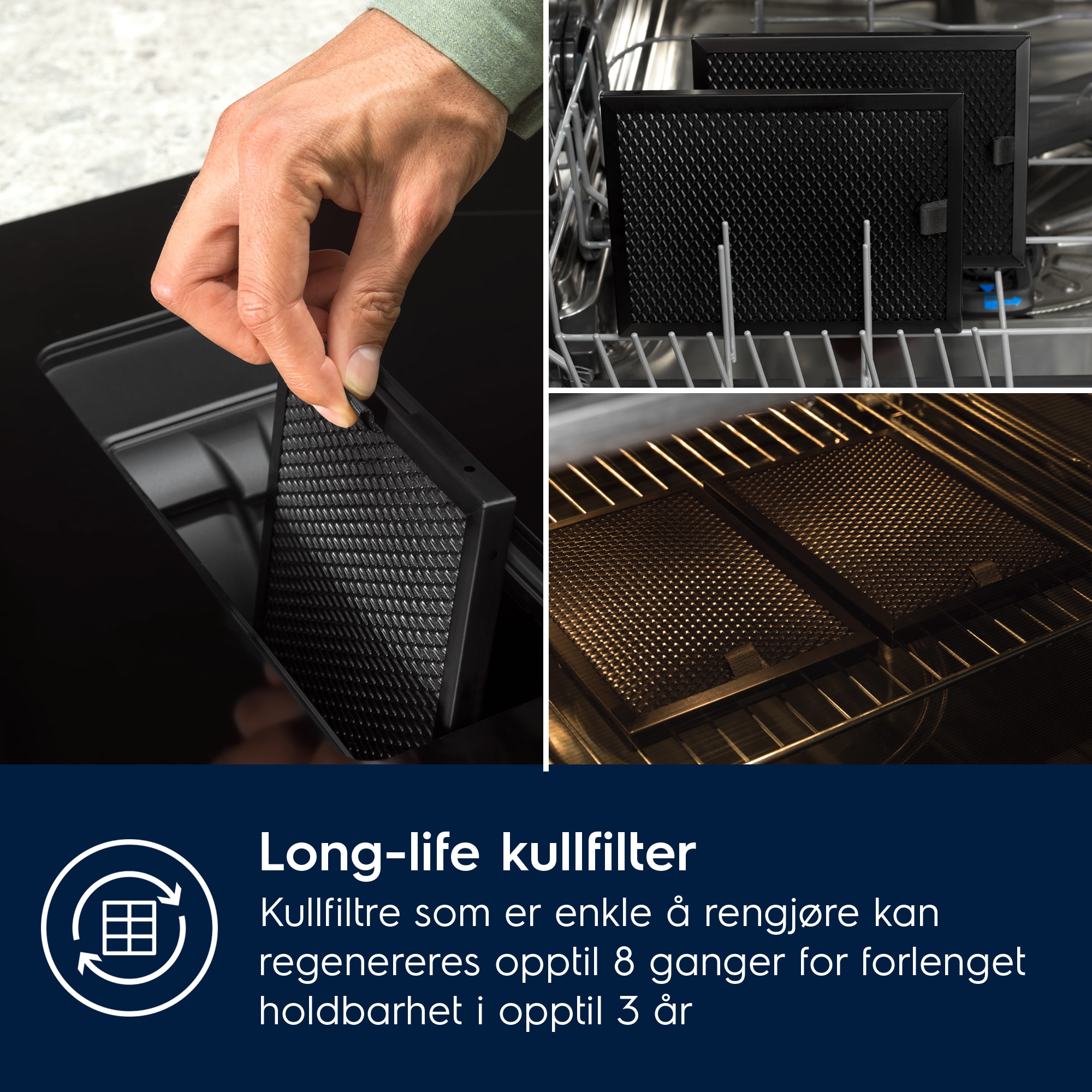 Electrolux - Induksjonstopp med integrert ventilator - HHOB760S