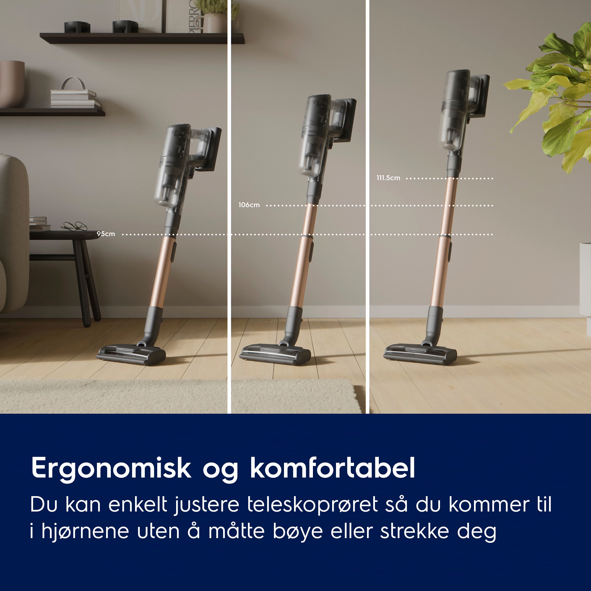 Electrolux - Oppladbar støvsuger - EP83UB25SH