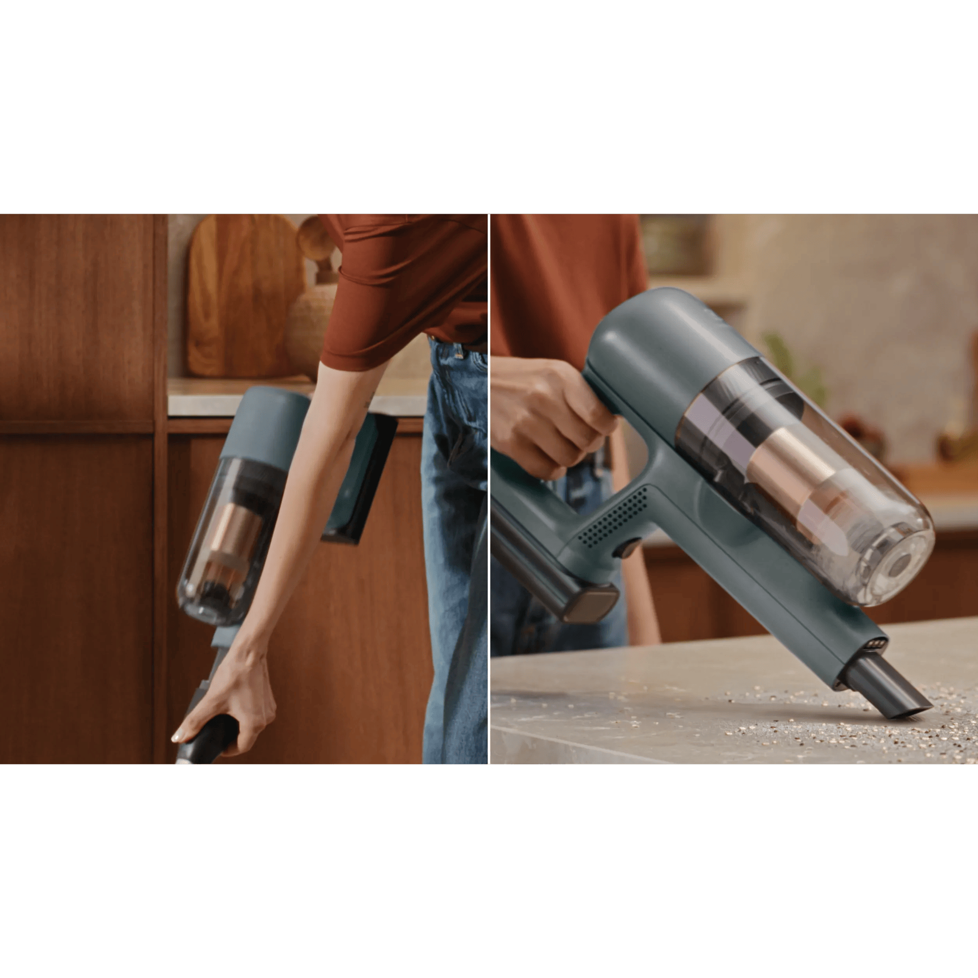 Quick release lets you switch from stick to hand unit in seconds 