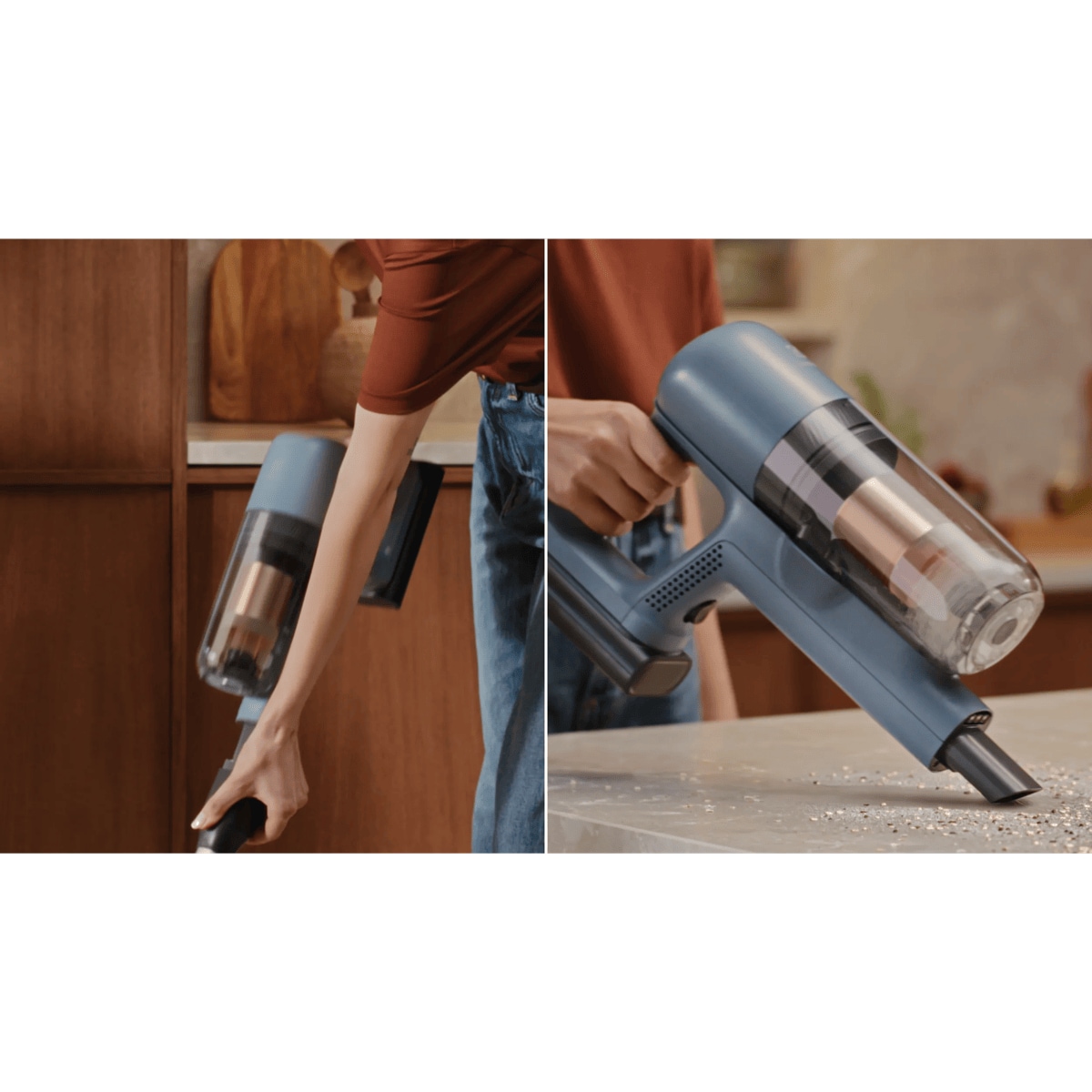 Quick release lets you switch from stick to hand unit in seconds 