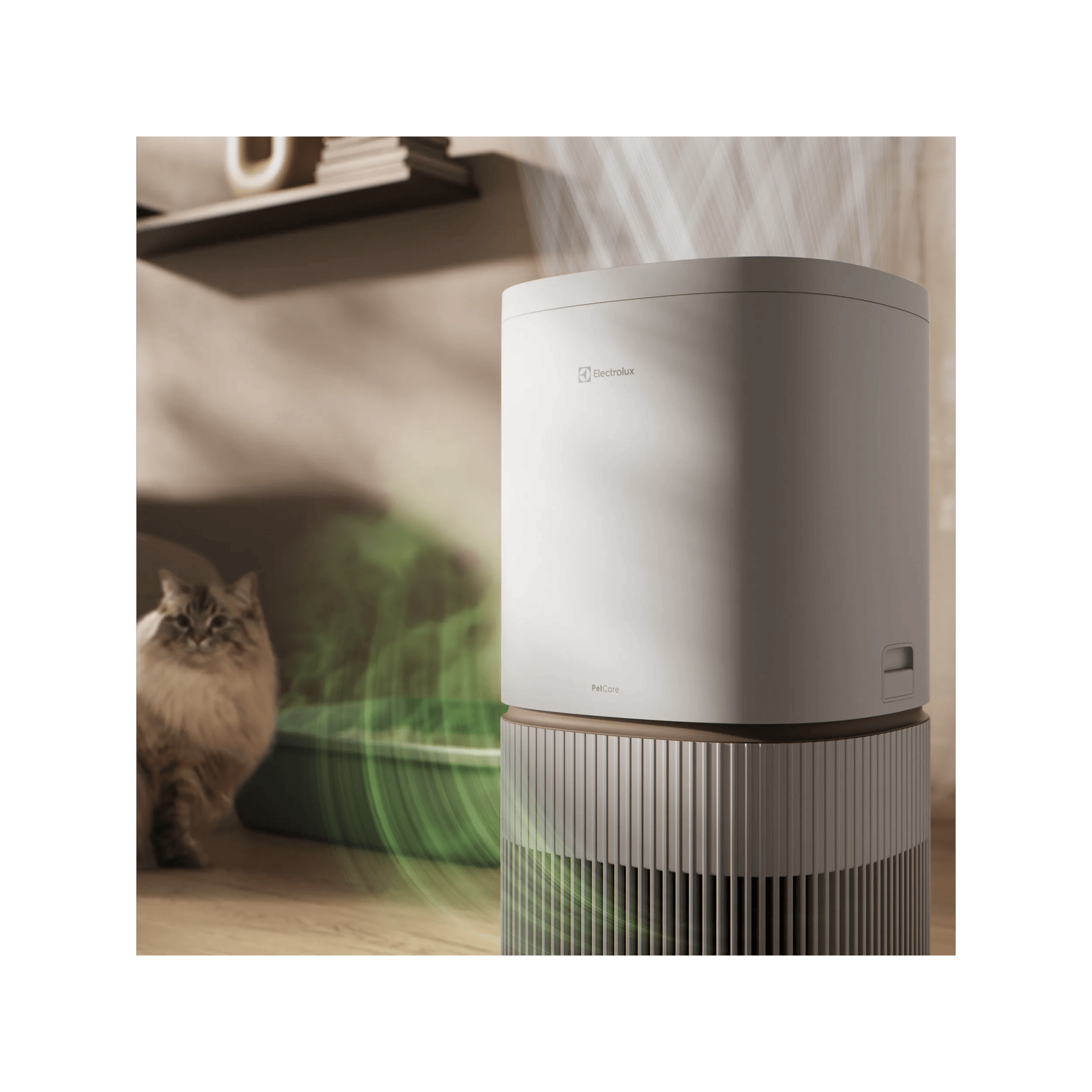 Activated carbon filter removes up to 99%¹ of pet odours