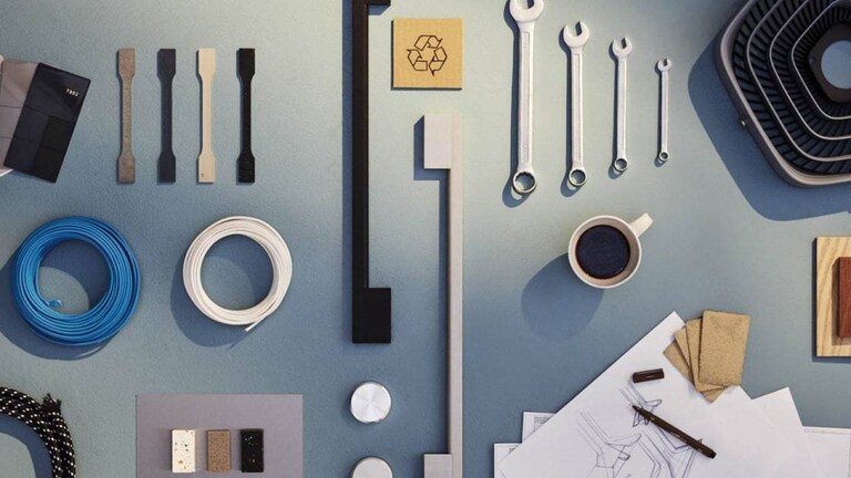 Reservedeler og tilbehør sett ovenfra