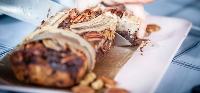 Vegansk glutenfri bananbrød
