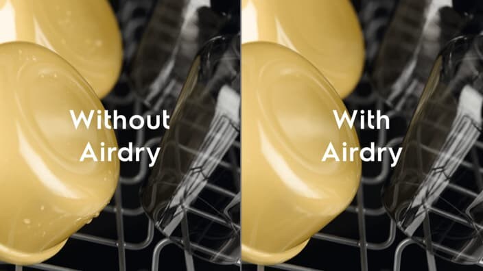 Oppvaskmaskin med AirDry-teknologi