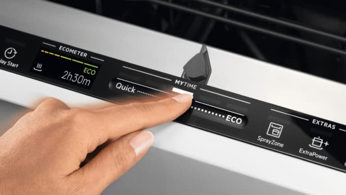 QuickSelect på en oppvaskmaskin