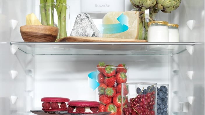 jordbær i et kjøleskap fra electrolux