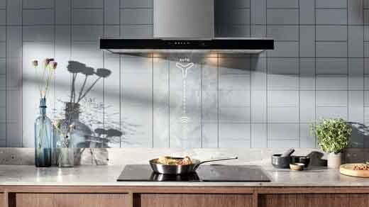 ventilator med Hob2Hood-funksjon