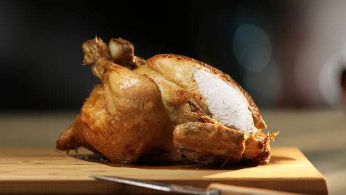 Ovnsbakt kylling