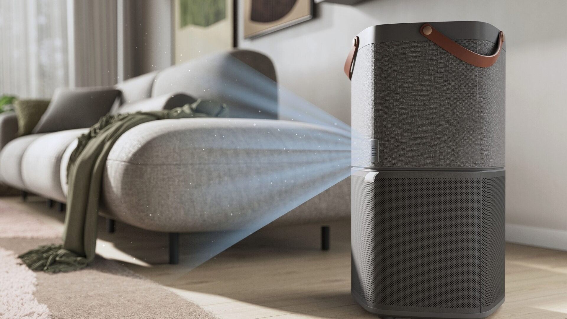 Electrolux luftrenser som renser luften i stuen