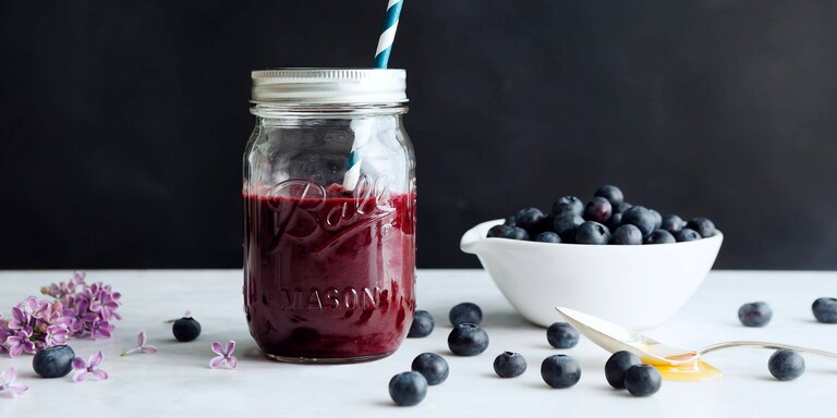 Smoothie med blåbær